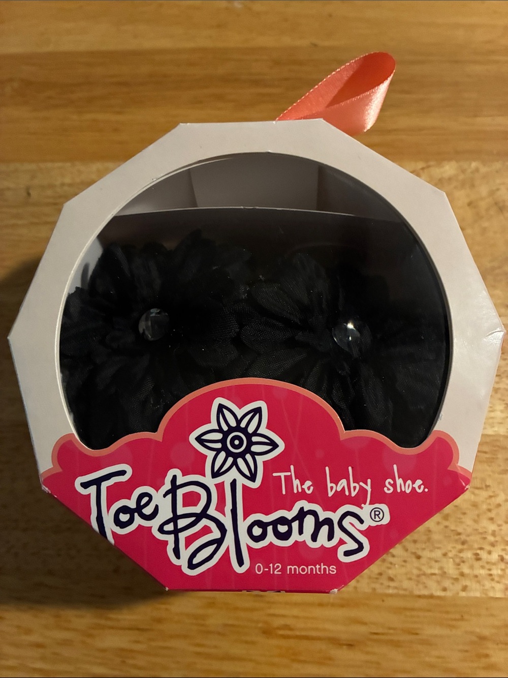 bloom Black Flower Baby Shoe Accessory-New with tags